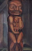 Emily Carr Totem Mother Kitwancool oil painting